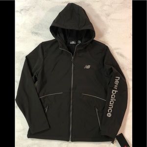 NWT New Balance Water/Wind Resistant Hooded Jacket